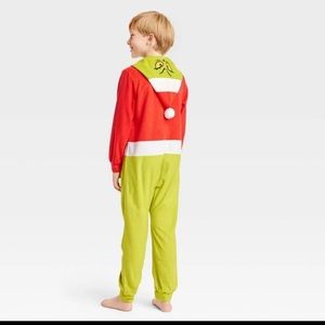 Dr. Seuss Grinch One Piece Costume Pajamas Youth Size L